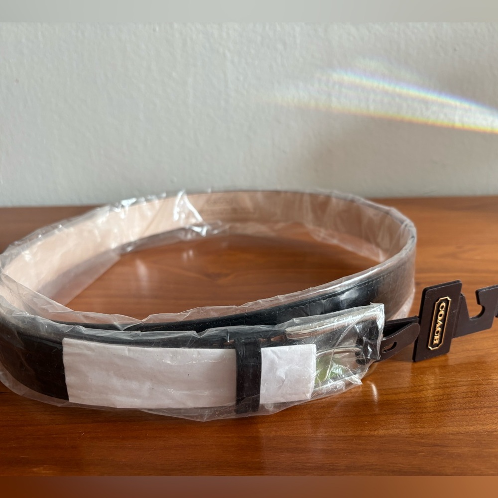 Coach Exotic Crocodile Leather Belt Handcrafted in USA Size 32